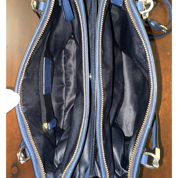 Coach Madison Christie Carryall Navy Blue Saffiano Leather Bag - Picture 8 of 16